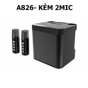 Loa Karaoke A829 Bluetooth – Bass Cực Mạnh Có 2 Mic Không Dây Phù Hợp Ngoài Trời