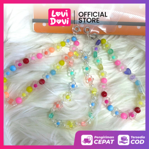 Bracelet Gelang Gantungan HP / Liontin Kristal Manik Manik / Beads Phone Strap Case Korean Fashion