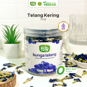 Teh Bunga Telang Kering 50 Gram Premium Halal Organik Butterfly Pea Tea Organic
