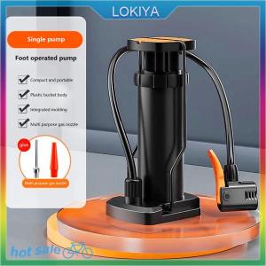 LOKIYA Foot Pump Motorcycle Bicycle Car Swimming Ring Ball Pedal Household Multi-function Pump Compact Labor-saving Inflation