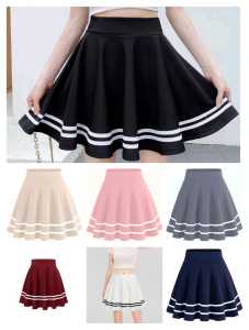Rok mini dewasa // korea stylr // rok pendek wanita // rok olahraga // rok list skirt // rok olahraga // rok senam