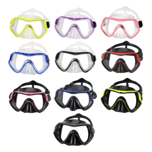 Diving Mask Snorkeling Gear Adult Snorkel Mask Diving Goggle Silicone Skirt Tempered Glass Freediving Mask for Men Women