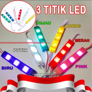 Lampu Led Strip Samsung SMD 3 Mata / Bohlam Variasi Universal Motor Mobil 12 Volt