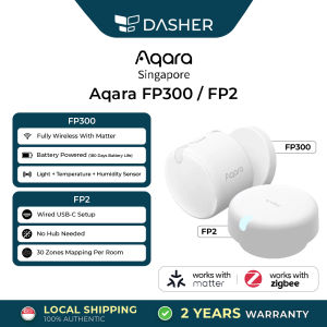 Aqara FP300 Battery Powered Presence Sensor FP2 Radar Person & Human Fall Detection - Homekit Compatible | Smart Home