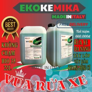 Dung Dịch Rửa Xe Không Chạm Ekokemika Bio 35 20L Rửa xe ô tô các loại Tẩy Lốp Gầm Khoang Máy Đa Năng Vuadienmay