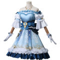 Game Genshin Impact Nilou Cosplay Costume High Quality New Skin Nilou Lolita Dress With Headwear Necklace Gloves 10pcs Outfit 80cm Red Wig Synthetic Wig Cover. 