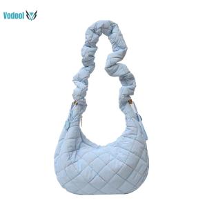 Quilted Puffer Shoulder Bag Large Crossbody Bag Lightweight Fashion Handbag Cloud for Women Girls [Vodool Official Center]