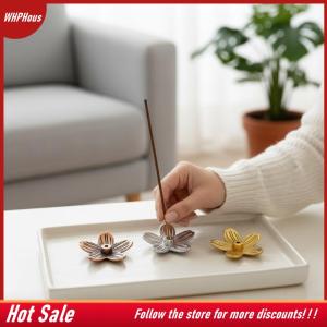 【COD】🔥🔥🔥 Small Sakura Incense Stick Holder Alloy Craft Handmade Sakura Incense Insertion Cute Cherry Flower Incense Tray Desktop