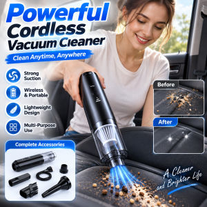 Cordless Vacuum Cleaner Portable High Power Wireless Vacuum Strong Suction Handheld Cleaning Tool for Home Car Floor Sofa and Daily Household Use