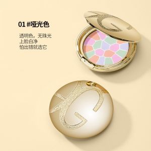 GUICAMI Pancake Makeup Powder Highlighter Palette Facial Makeup Palette Facial Contour Palette Long Lasting Oil Control
