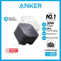 Anker Powerport Charger Nano 30W Charger Gan Charger PPS Fast Charging USB C Charger Travel Adapter Ultra Small Charger A2337. 