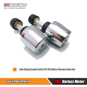 Jalu Stang Satria FU Silver Chrome Anti Karat Satu Set Untuk Motor Suzuki Satria FU 150