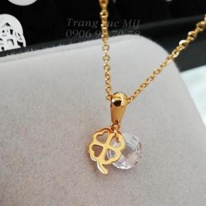 DÂY CHUYỀN TITAN MẶT CỎ 4 LÁ MAY MẮN