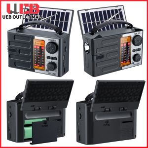 Portable Solar Radio with LED Light and Bluetooth Speaker for Camping Hiking and Emergency Situations