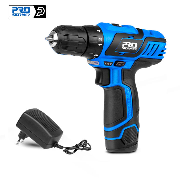 12V Electric Cordless Screwdriver Drill 25NM Torque Electric Drilling Machine Mini Hand Drill Wireless Power Tool by PROSTORMER Lazada Singapore