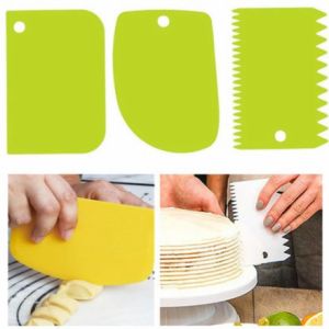 Plastik Scarapper Pemotong Adonan Roti Penghias Roti Buttercream