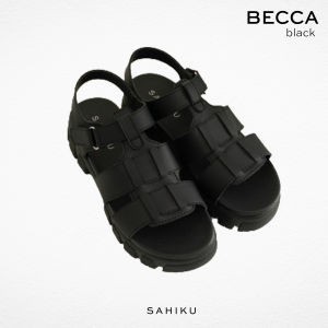 SAHIKU – Becca Sepatu Sandal Wanita ||Sepatu Sendal Chunky || Sepatu Sendal Platform