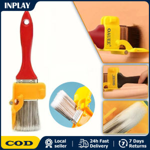 Edger Paint Brush Proffesional Clean Cut Tool Multifunctional Paint Edger Rollers Brush Wall Painting Tool for Home Kitchen Painting Wall Brushing Corner Interior Concealed Edge Trimming Color Separation Paint Brush Edger Tool Handheld Roller Kit