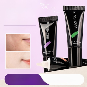 【ของแท้】ไพรเมอร์หลอดสีดำเล็ก/ปรับสีผิวให้กระจ่างใส/คอนซีลเลอร์ธรรมชาติ/ครีมทาหน้าขาวไม่หลอกสำหรับนักเรียน 3 อิน 1/เหมาะสำหรับทุกโทนสีผิว