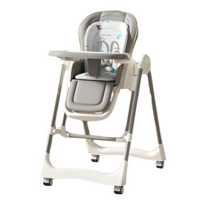 Foldable Baby High Chair - Portable Adjustable Infant Feeding Chair For Home/Travel Convertible Toddler Dining Seat With Removable Tray