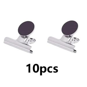10pcs Magnetic Steel Clips Strong Fridge Magnets for Whiteboard List Display & Memo