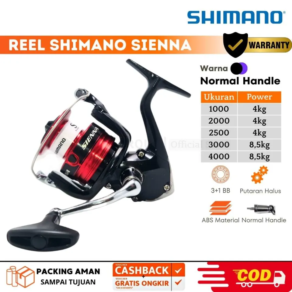 harga reel pancing shimano terbaru 2017 Reel Pancing Shimano Sienna HG 1000,2500,3000,4000