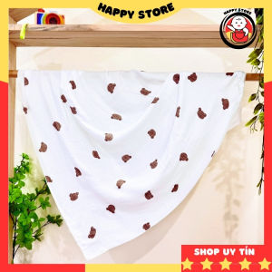 Khăn tắm cho bé sợi tre BeeOn mềm mịn khăn tắm em bé thấm hút an toàn size 80x100cm Happy Store
