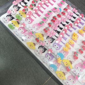 1 kẹp tóc mái mỏ vịt hoạt hình có lò xo xinh xắn Phụ Kiện 68