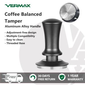 Vermax 51mm Coffee Tamper - 53/58mm Optional Stainless Steel Constant Pressure Tool with Spring