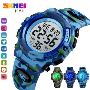 SKMEI 1548 Teen Student Boys Fashion Watch Digital Colorful LED Flash Light Sport Stopwatch Alarm 50m Waterproof