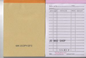 Delivery Receipt sold wholesale price carbonized paper small 2Copy 64K Receipt Resibo 2x25pages High Quality Paper Receipt Duplicate 50 pages (25X2copy) Sold to receipt resibo Delivery receipt Order slip Order Sheet Petty cash voucher receipt resibo