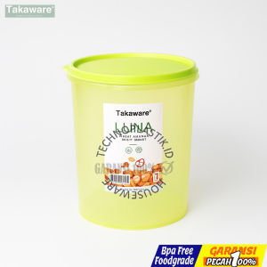 Takaware Luna 1pcs Wadah Makanan 2500ml – Toples Kedap Udara & BPA Free