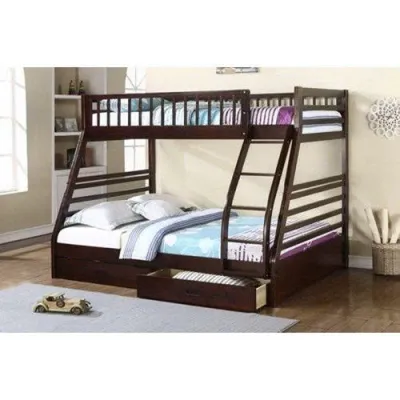 [Free Ship] Giường 2 Tầng Logan Gỗ Tự Nhiên (1m/1m4) Có 2 Hộc Kéo