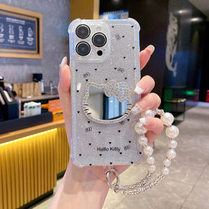 for OPPO Reno 13 14 12 11 F 10 8T 8Z 7Z A3 A5 PRo A5X A3X A78 A58 Kitty Mirror Phone Case Soft