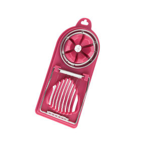 Pemotong Telur Rebus Pemotong Telur 2 IN 1 Egg Slicer Multipurpose Egg Slicer for Hard Boiled Eggs Strawberry Soft Fruit KitchenTools  切蛋器