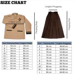 Setelan Super Lengkap Seragam Sekolah SD BAJU PANJANG ROK PANJANG Perempuan Cewek