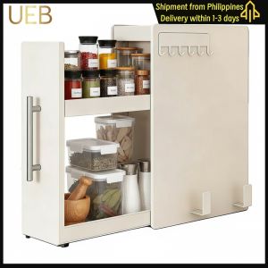Compact Bathroom Shelving with Sliding Drawers for Under Sink and Coffee Bar in Modern Style