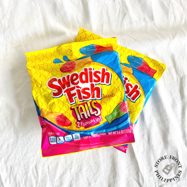 Swedish Fish Tails 2 Flavors in 1 Soft Chewy Candy