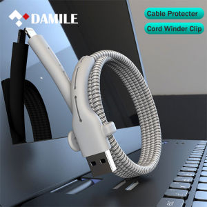 DAMILE Charging Cable Protector Phones Cable holder Cover cable winder clip USB Charger Cord management cable organizer