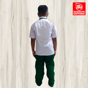 Shandys Uniform I Set Seragam SD Al-Azhar (baju lengan pendek + Celana Hijau karet )