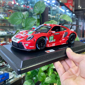 Mô hình xe Porsche 911 RSR LM 2020 tỉ lệ 1:24 hãng Bburago [ Mô hình tĩnh ]