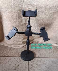 G735 ORIGINAL TRIPOD TRIPODS 3IN1 3 CABANG HOLDER TIANG STAND HP GPS PEGANGAN PAJANGAN MULTI UNIVER