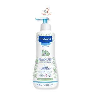 Sữa tắm gội cho bé Mustela 0M+ 500ml gel tắm 2in1 cấp ẩm cho làn da mềm mại - Monnie Kids