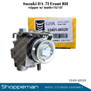 SUZUKI DA-71 DA71 WHEEL CYLINDER ASSEMBLY FRONT RH UPPER WITH TEETH 15/16" 52401-85520