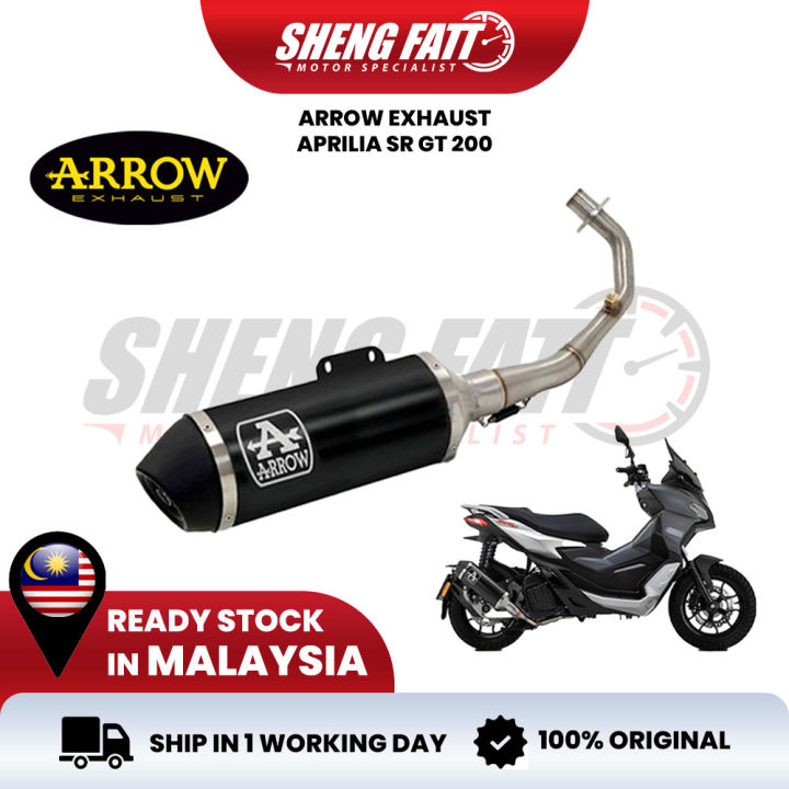 ARROW EXHAUST APRILIA SR GT 200 Performance Exhaust Sistem Ringan