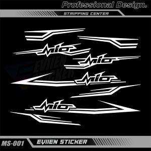 Striping Mio Sporty / Striping Mio Smile Simple Elegant Cutting Sticker MS-001