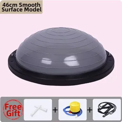 JURHOMIE 46cm Bosu Ball Half-Sphere Anti-burst Balance Trainer Ball Durable Non Slip Pilates Ball Stability Ball Home Fitness