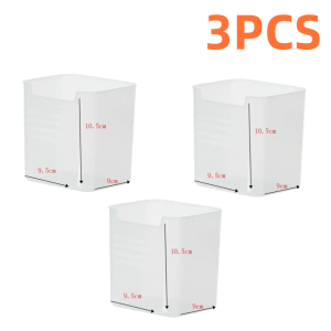 3Pcs Fridge Storage Box Vegetable Fruit Snacks Egg Clear Food Fresh-keeping Box Refrigerator Organizer Box Food Vegetable Sorting Kitchen Multifunctional Box Kitchen Food Container Universal Storage Box