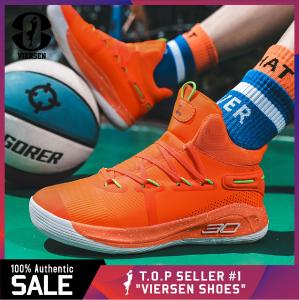 VIERSEN Mens Basketball Shoe Casual Fashion Bi-color Sports Shoes Anti-slip wear-resistant and breathable sports shoes