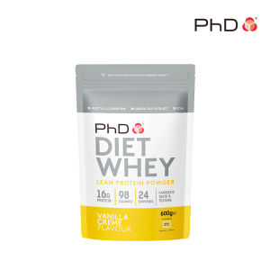 PhD Diet Whey Protein Powder 600g 24 Servings Low Carb High Protein Meal Replacement Shake